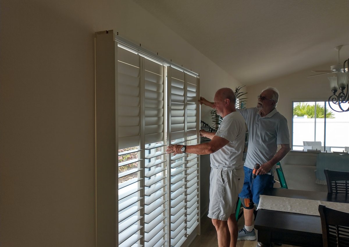 Window treatment measuring and installation consultation